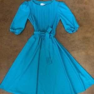 Turquoise swing dress